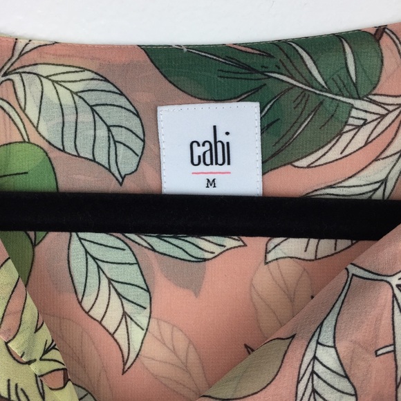 CAbi | Short sleeve Blouse "Leaf Print" - Picture 6 of 8